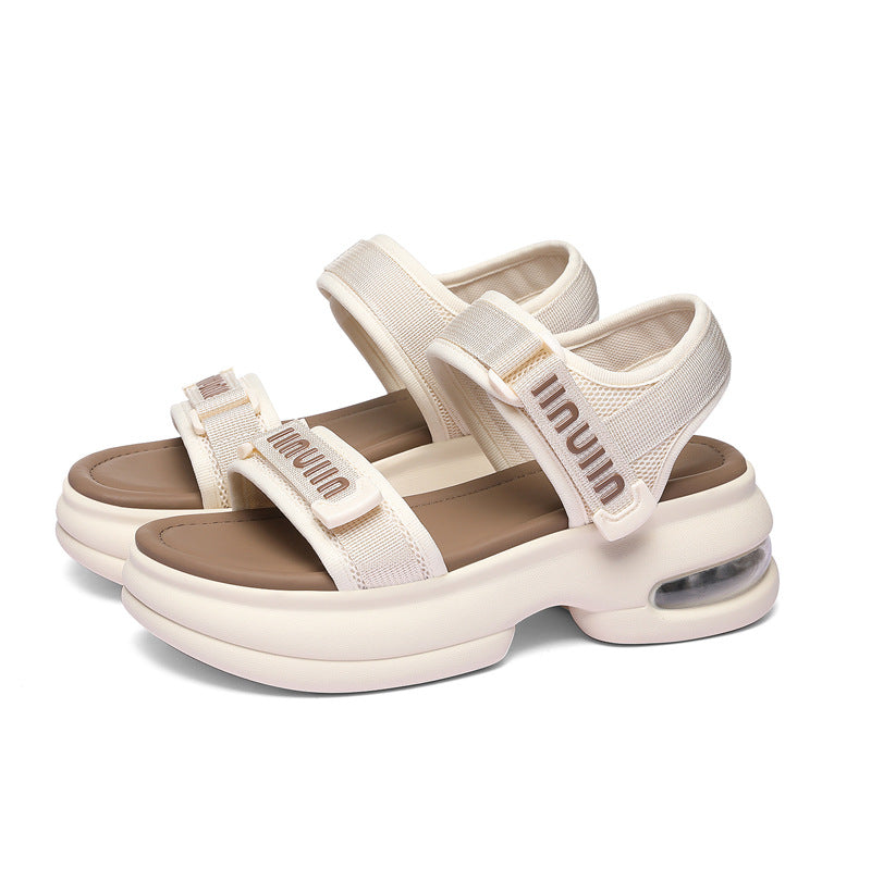 Women's Summer Breathable Lightweight Platform Velcro Sports Sandals