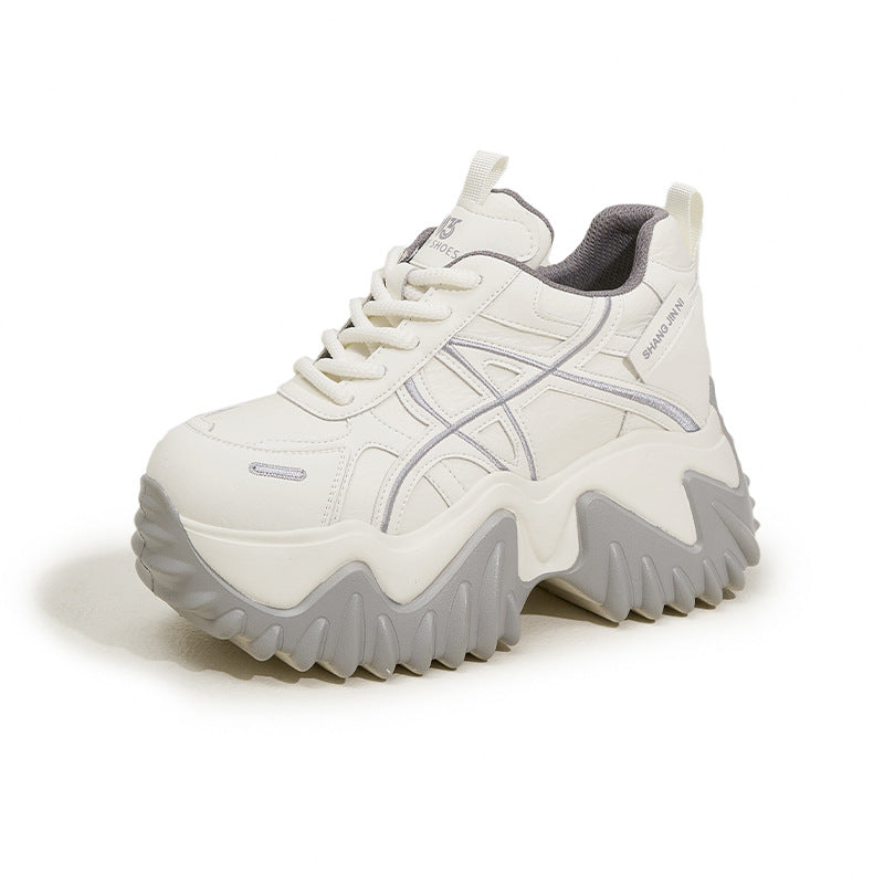 Women's Dad Spring Fashionable Small Height Increasing Women's Sports Shoes