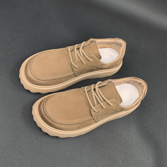 Men's Platform Sports Board Fashionable Top Layer Sneakers
