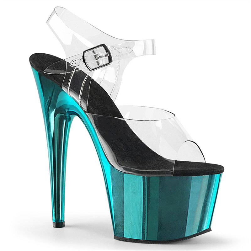 Women's Korean Style Summer High Simple Fashion Stiletto Buckle Heels