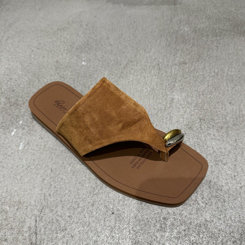 Women's Minority Outdoor With Skirt Simple Flat Sandals
