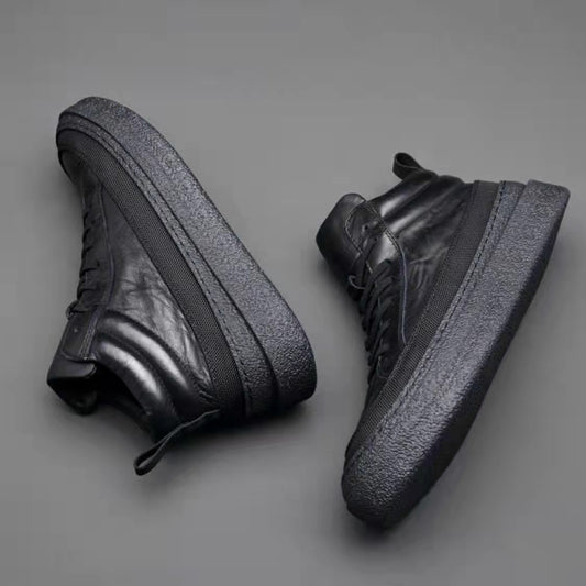 Men's Autumn Plush Trendy Ankle First Layer Boots