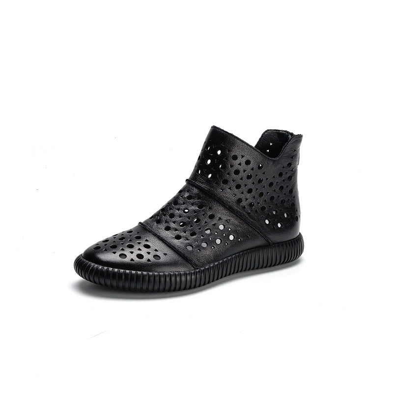Women's Style Flat Genuine Platform High Top Sandals
