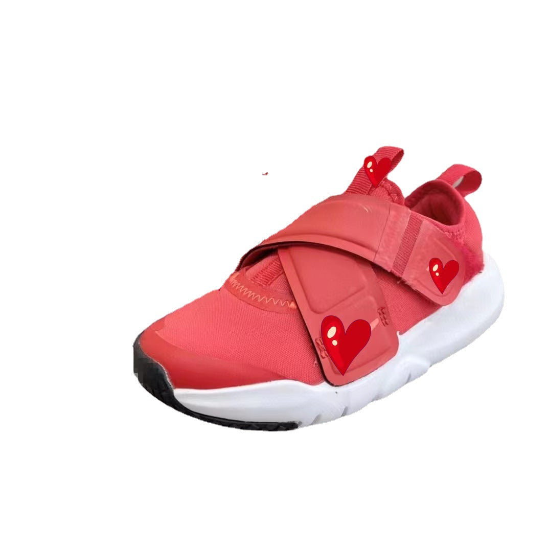 Children's Saucer Low Top Velcro Fastener Slip-on Kid's Sneakers