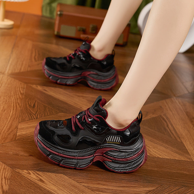 Women's Dad Spring Niche Platform Height Increasing Sneakers
