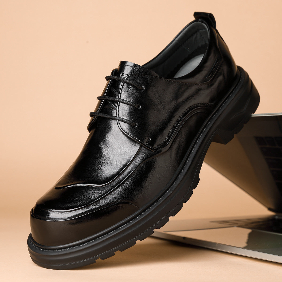 Men's Genuine Top Layer Cowhide Formal Derby Men's Business Leather Shoes