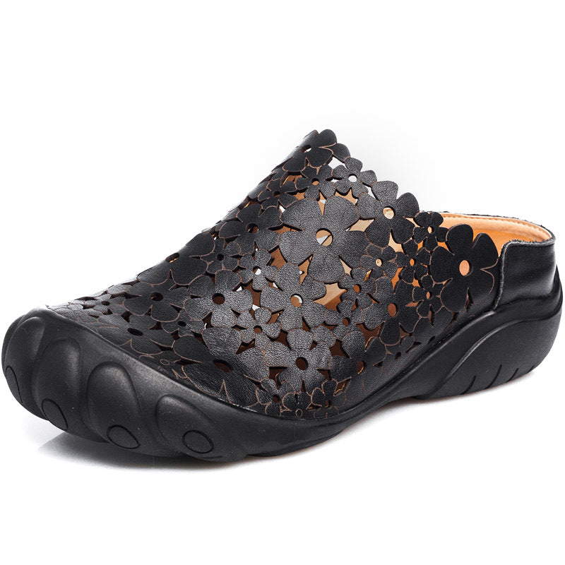 Women's Summer Fashion Outerwear One Pedal Flat Sandals