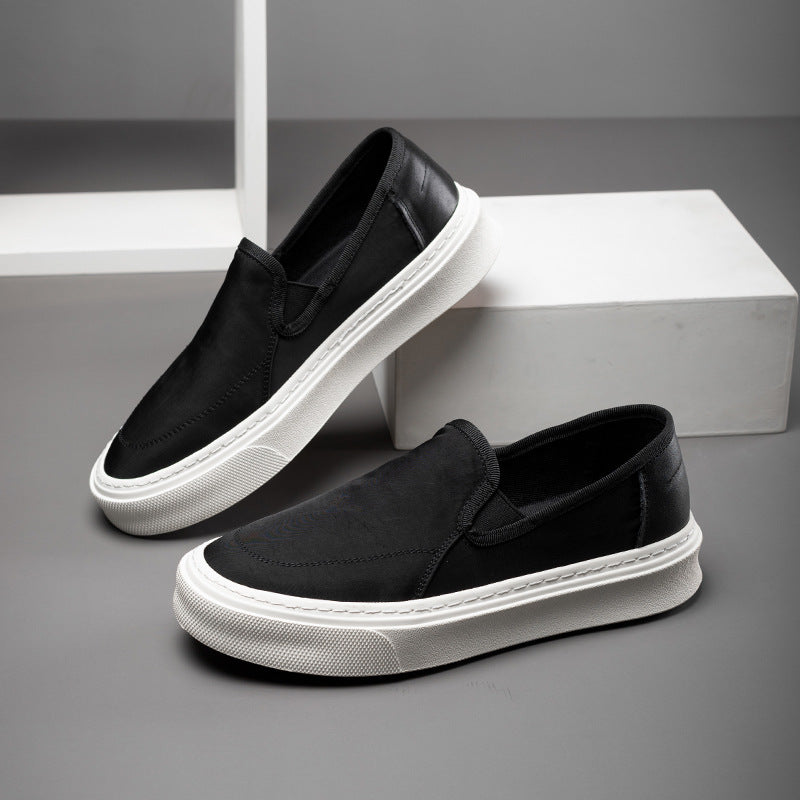 Men's Cloth Breathable One Pedal Lazy Peas Canvas Shoes