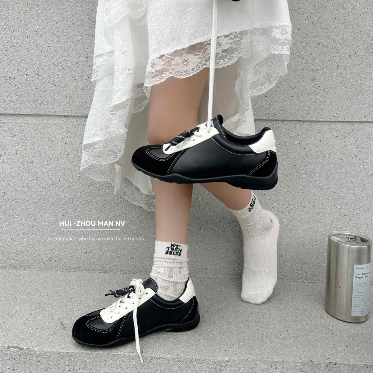 Women's Training Lace Up Color Matching Cortez Sneakers