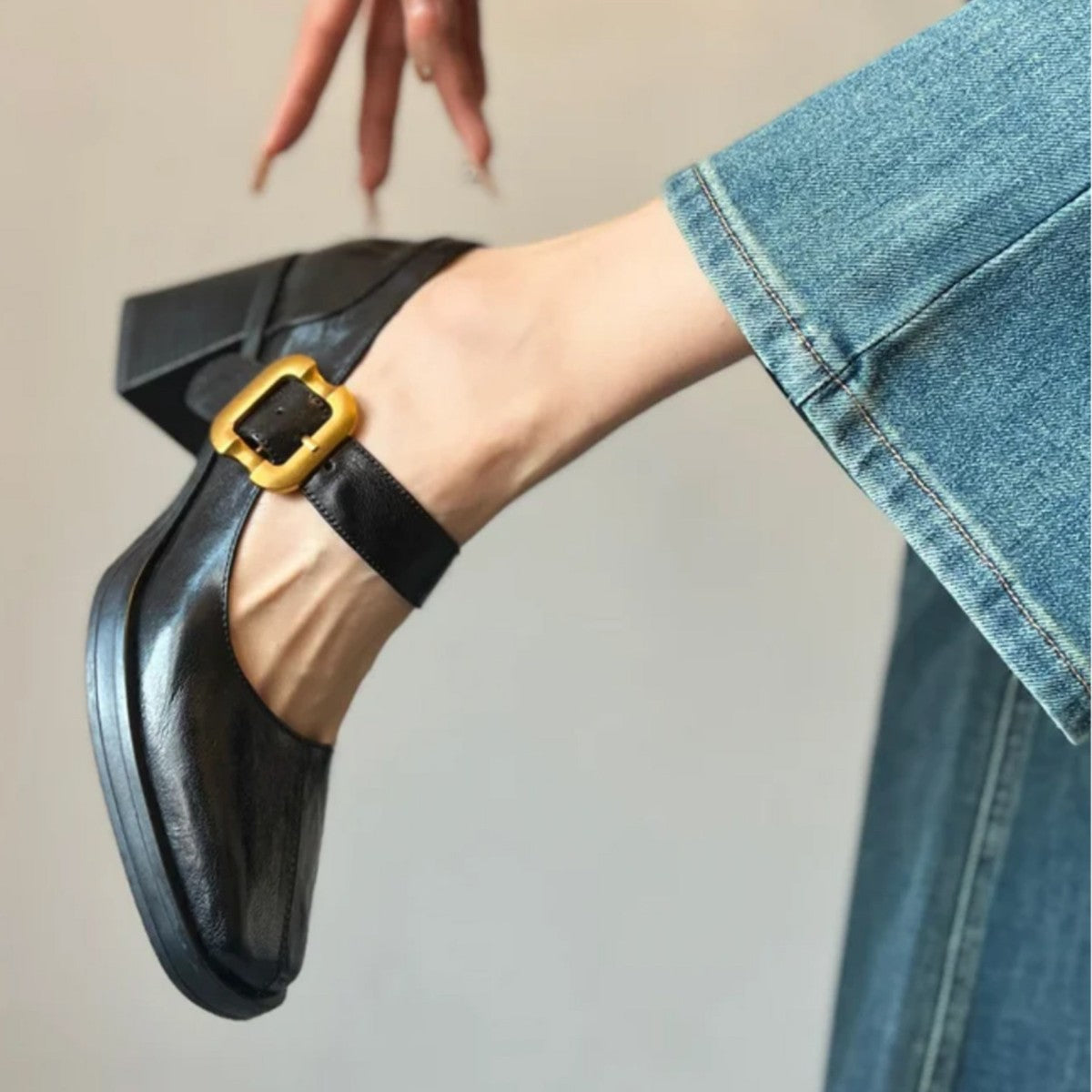 Women's Beautiful Pumps Spring High Low-cut Square Toe Not Tired Feet Women's Fashion Shoes