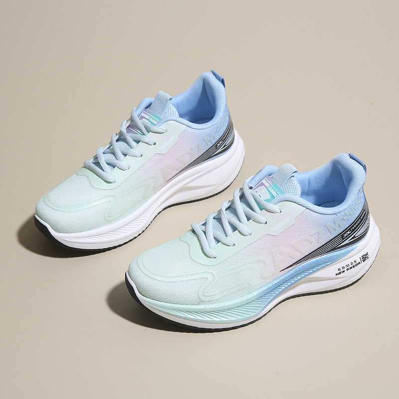 Women's Rabbit Carbon Plate Running Mesh Breathable Shock Absorption High School Women's Shoes