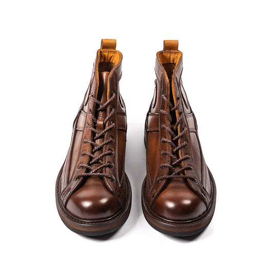 Men's Martin Autumn Trendy First Layer Cowhide Boots