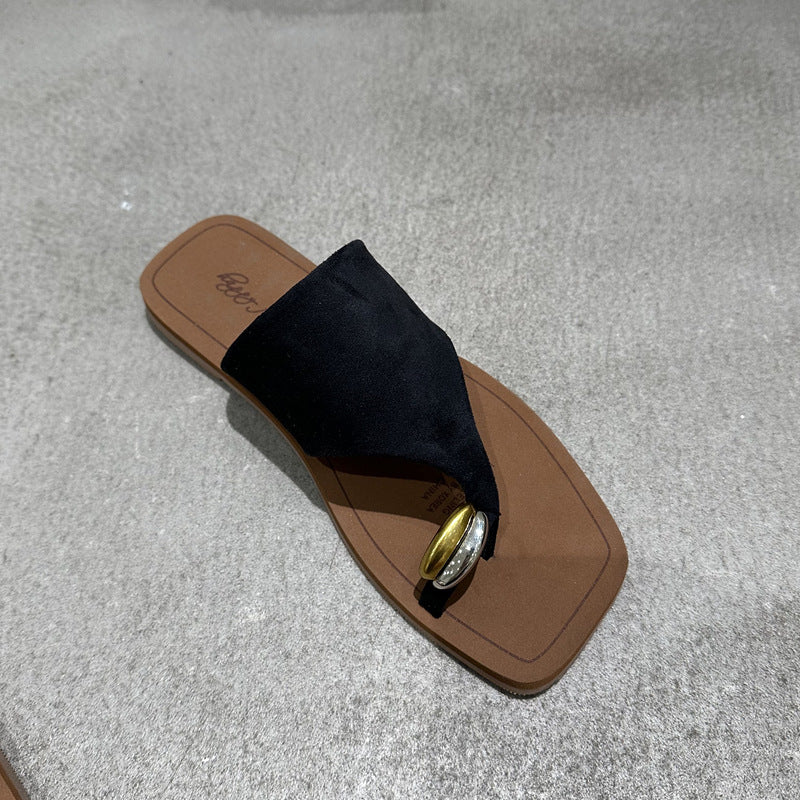 Women's Minority Outdoor With Skirt Simple Flat Sandals
