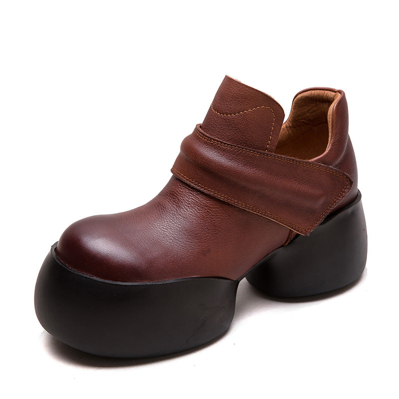 Women's Shu Thick Bottom Increased Retro Big Boots