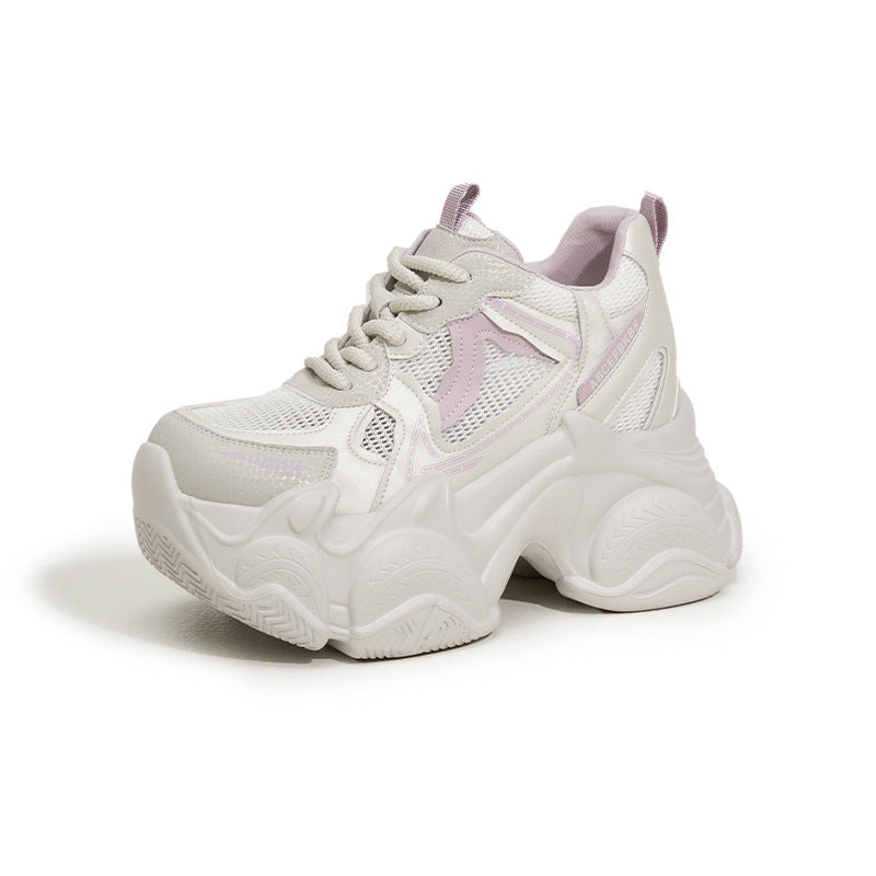 Women's Dad Small Platform Height Increasing Insole Breathable Women's Sports Shoes