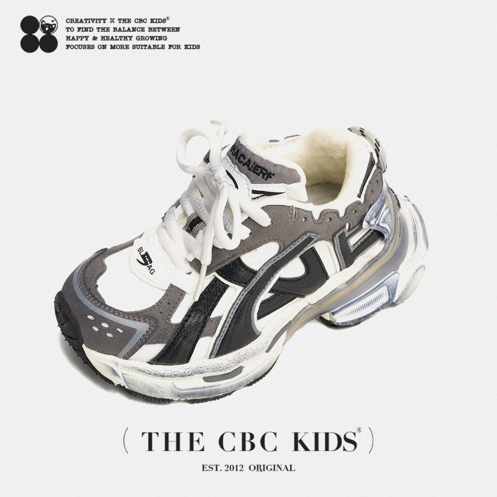 Paris Th Generation Dad Fleece-lined Boys Kid's Sneakers