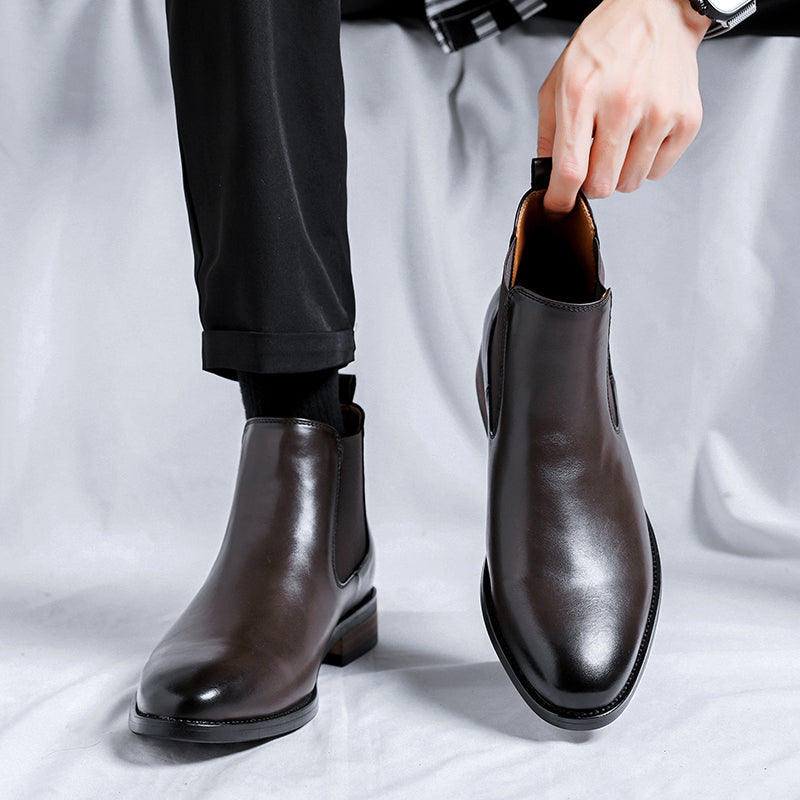 Height Increasing Male Martin Cotton Business Formal Wear Wedding Bridegroom Boots
