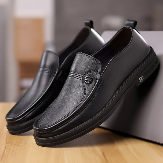 Men's Slip On First Layer Cowhide Fashionable Loafers