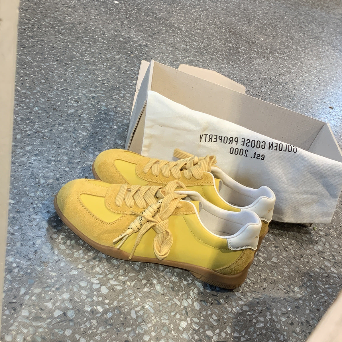 Women's Round Toe Comfort Height Increasing German Sneakers