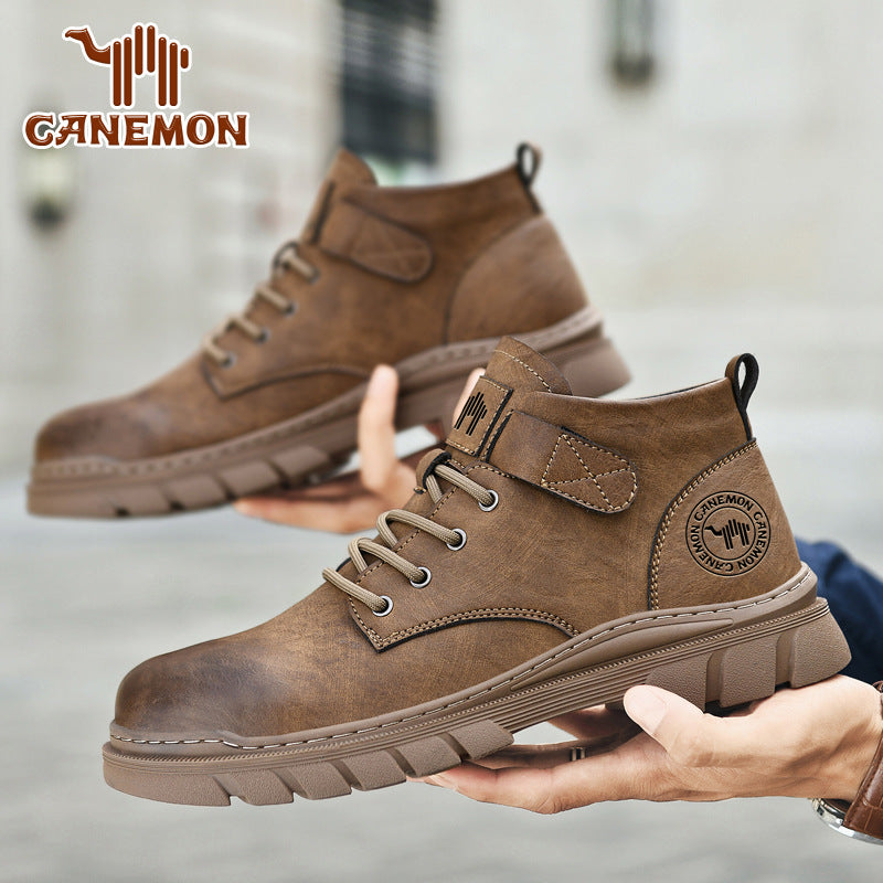 Men's British Style Sports Motorcycle Soft Bottom Sneakers