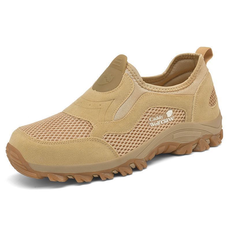 Men's Summer Breathable Mesh Slip-on Walking Dad Men's Shoes