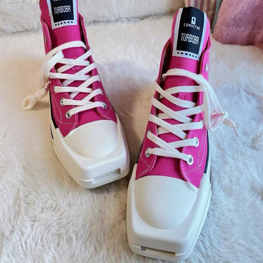 Women's & Men's Pitaya Preppy Style Board Version Flat Canvas Shoes