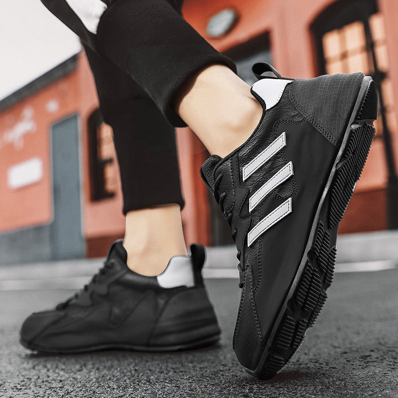 Men's Green Surface Spring Versatile Sports Bag Sole Personality Casual Shoes