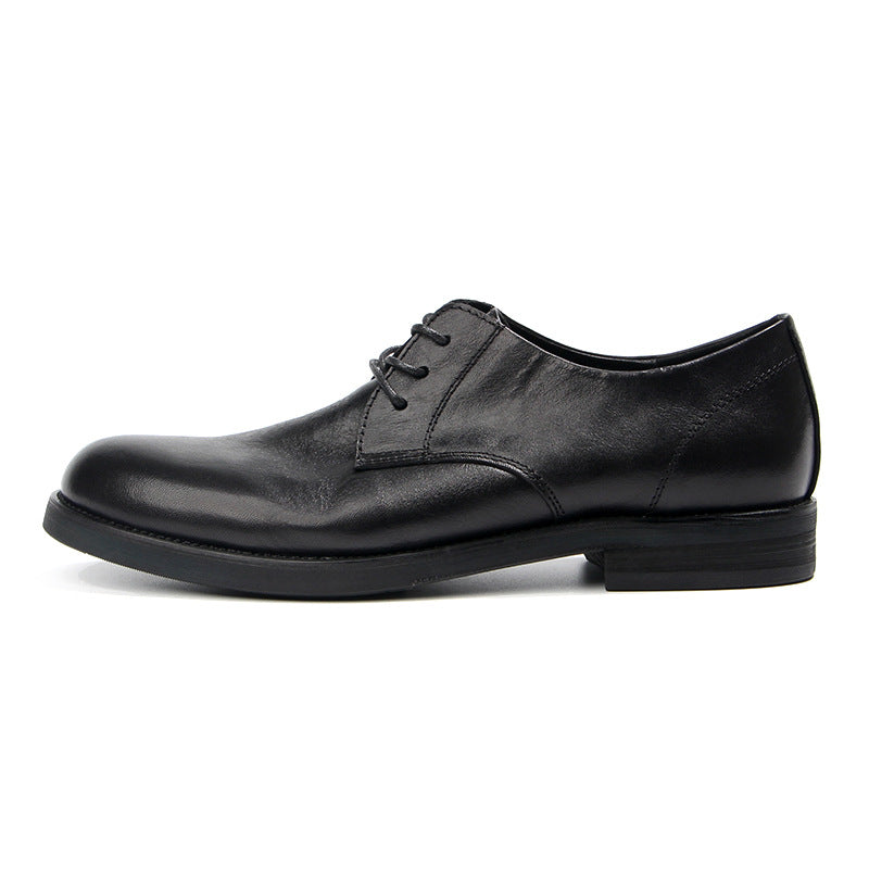Men's British Business First Layer Cowhide Retro Leather Shoes