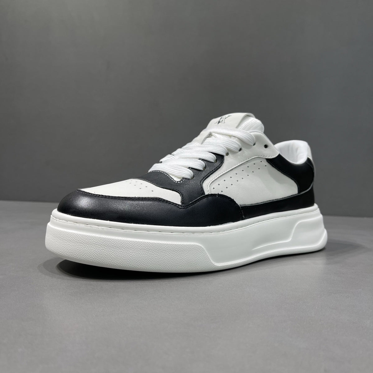 Men's White Panda Autumn Breathable Platform Trendy Men's Board Shoes