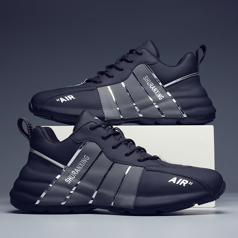 Men's Summer Dad Height Increasing Comfortable Cowhide Soft Men's Casual Shoes