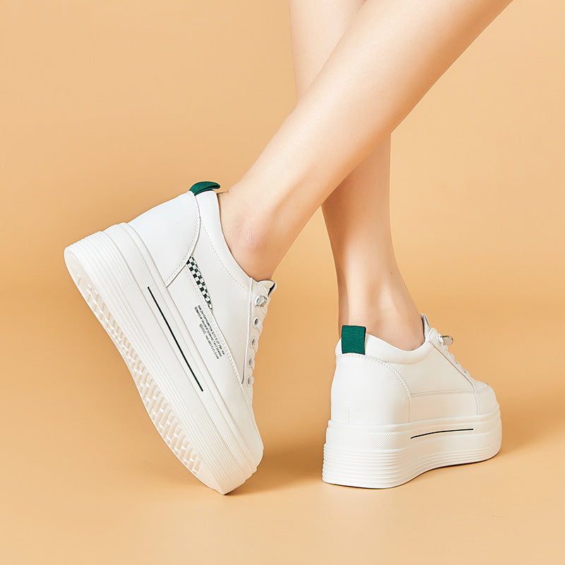 Women's Trendy Comfortable Hidden White Summer University Casual Shoes