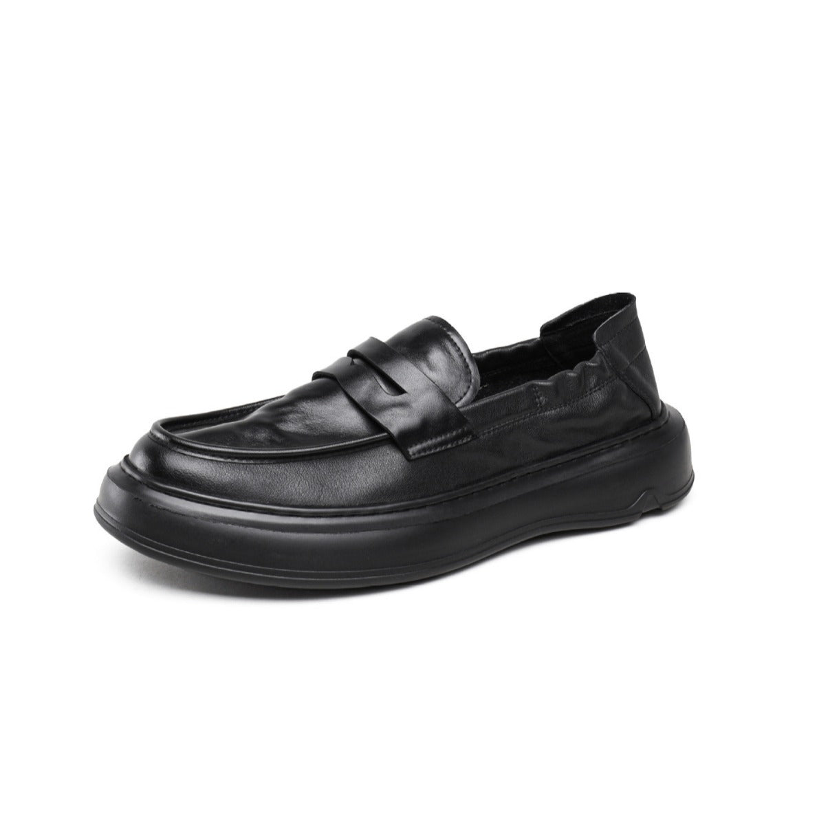 Men's First Layer Cowhide Soft Bottom Wild Loafers