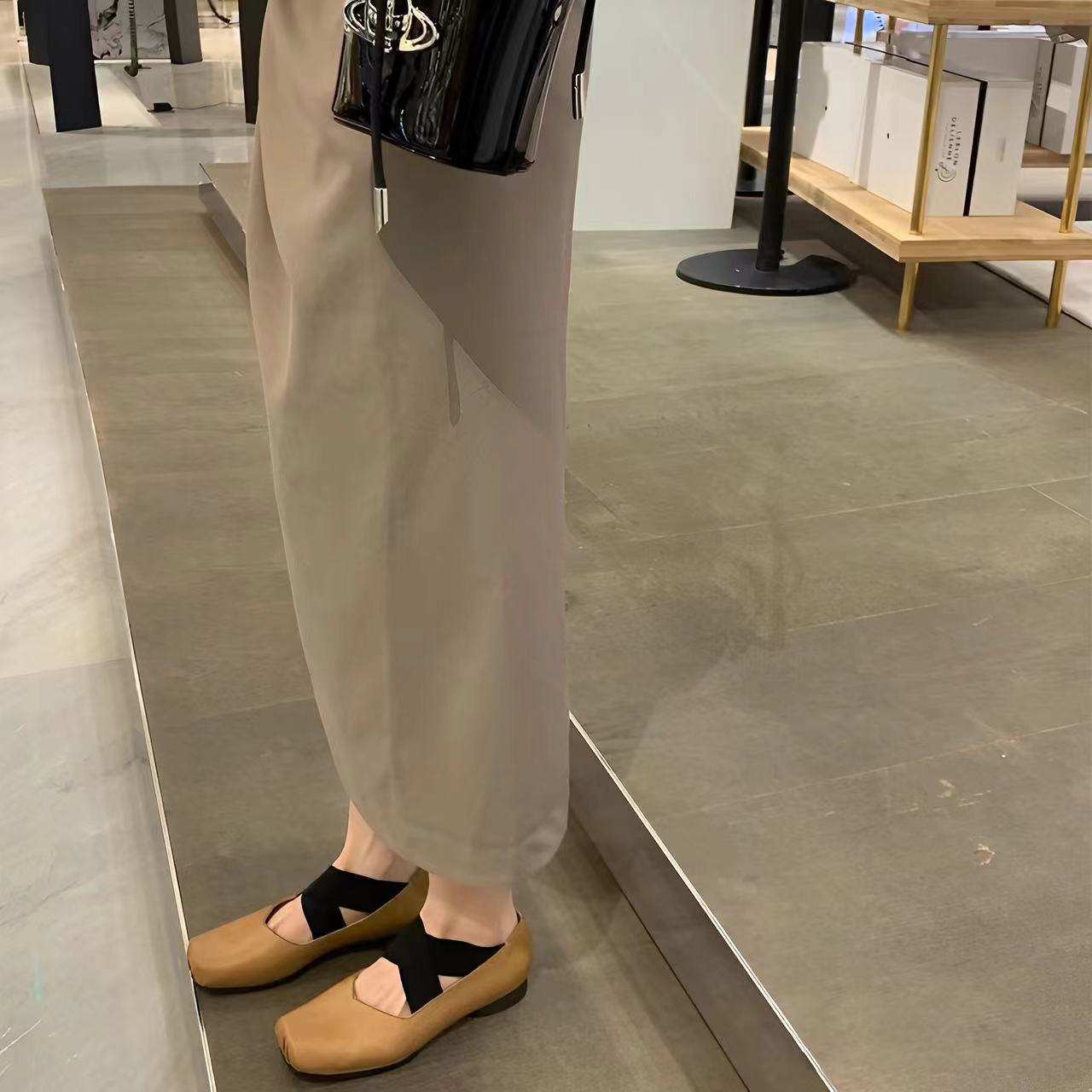 Women's Jane Low Ballet Outer Wear Cross Heels