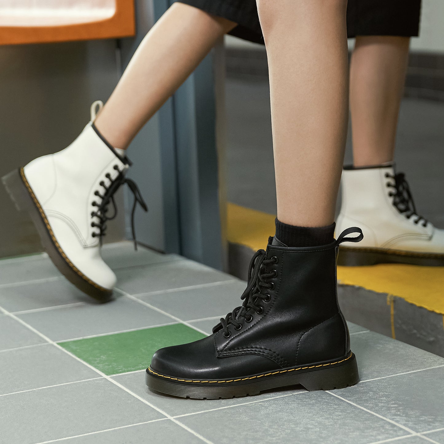 Women's Full Classic Short British Retro Soft Boots