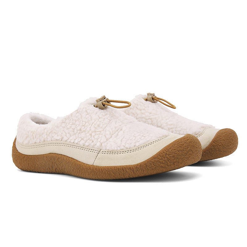 Women's Soft Bottom Cohen Small Sheep Hooves Cotton Warm Slip-on Women's Shoes