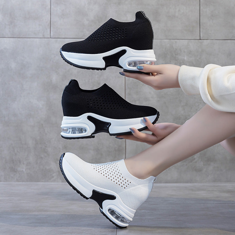 Women's Autumn Lightweight Breathable Running Air Cushion Casual Shoes
