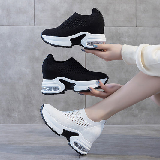 Women's Autumn Lightweight Breathable Running Air Cushion Casual Shoes