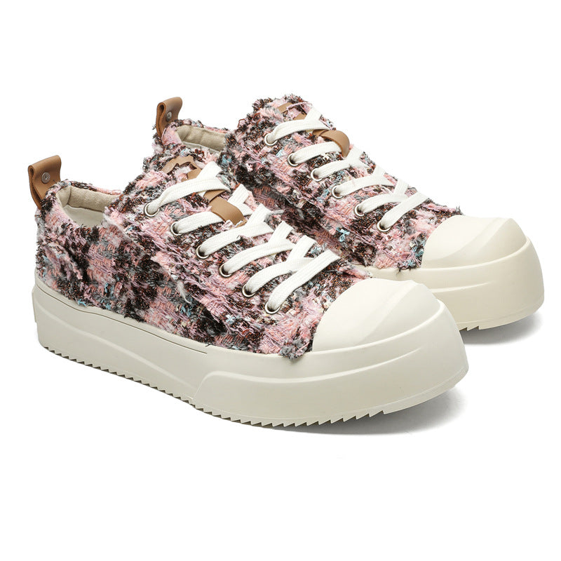 Women's & Men's Classic Style Niche Design Couple Board Canvas Shoes