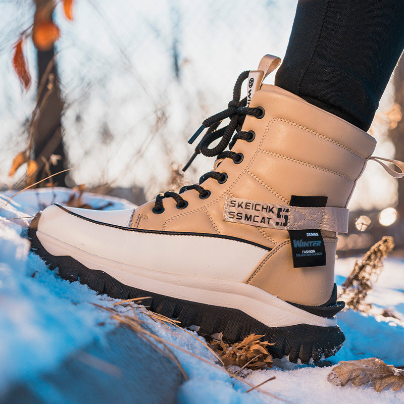 Women's Fashion Cotton Warm Thickened Winter Platform Boots