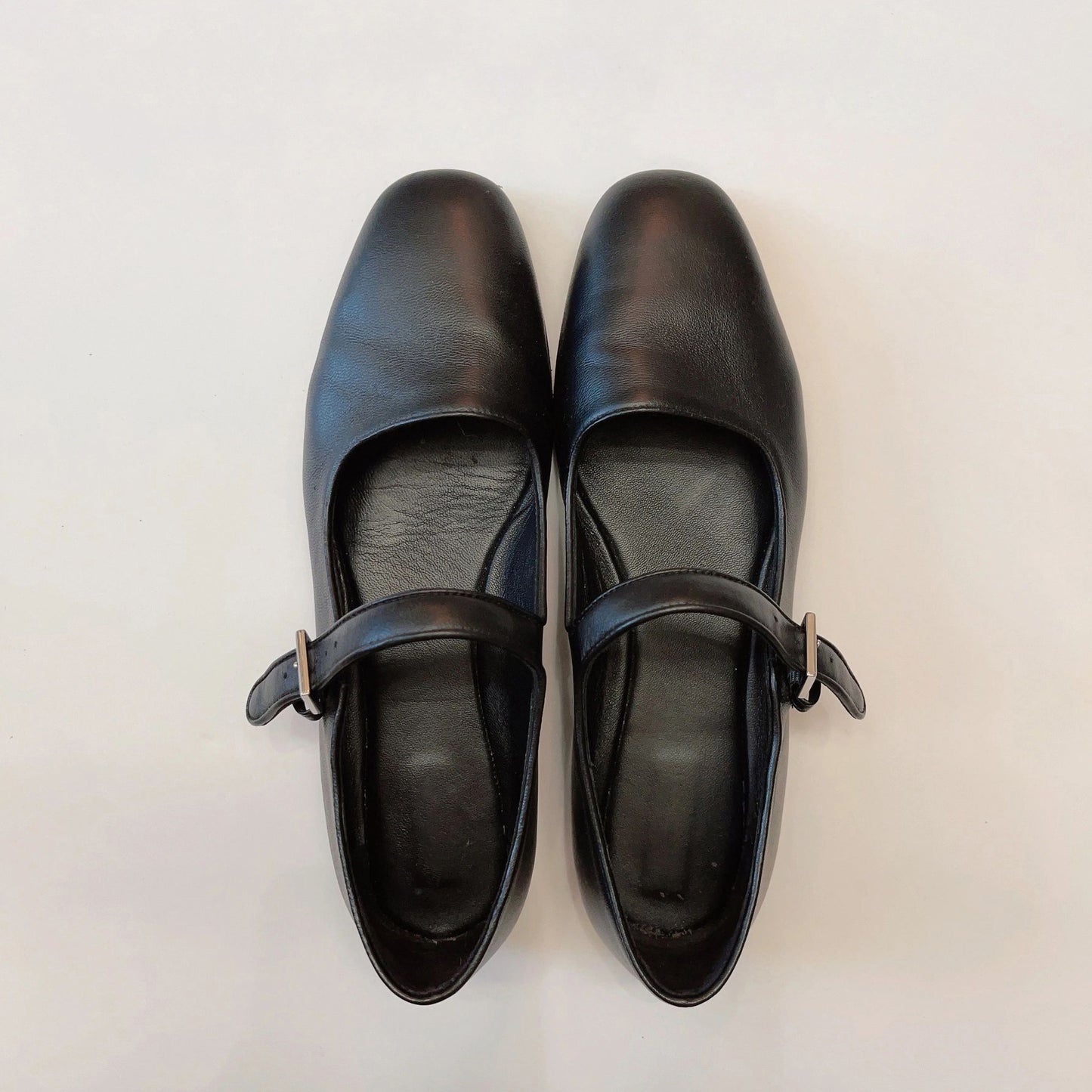 Women's Soft Bottom Genuine Mary Jane Pumps Buckle Strap Shallow Women's Shoes