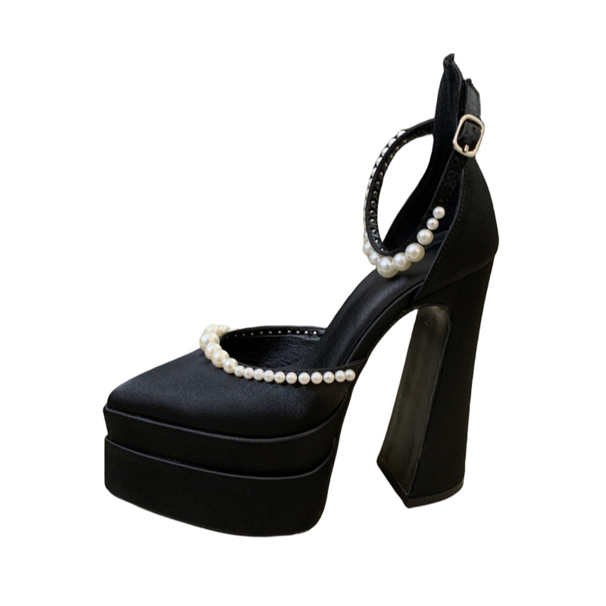 Women's Waterproof Platform Banquet Satin Plus Size Fashion Women's Shoes