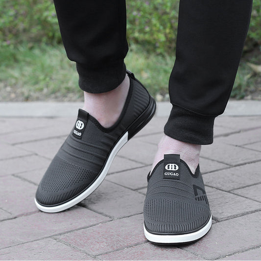 Men's Old Head Spring Breathable Cloth Lazy Sneakers