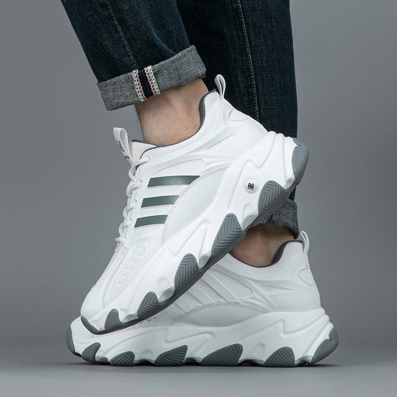 Men's Mesh Fashion Platform Height Increasing Insole Sneakers
