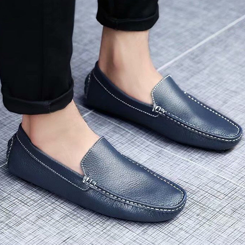 Men's Size White Summer Breathable Genuine Fashion Casual Shoes