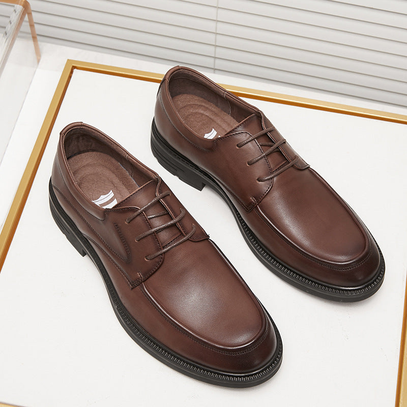 Men's Attractive Business Low Comfortable Workplace Leather Shoes