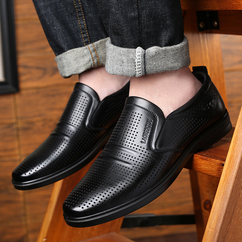 Men's Trendy Hollow Business Autumn Soft Bottom Casual Shoes