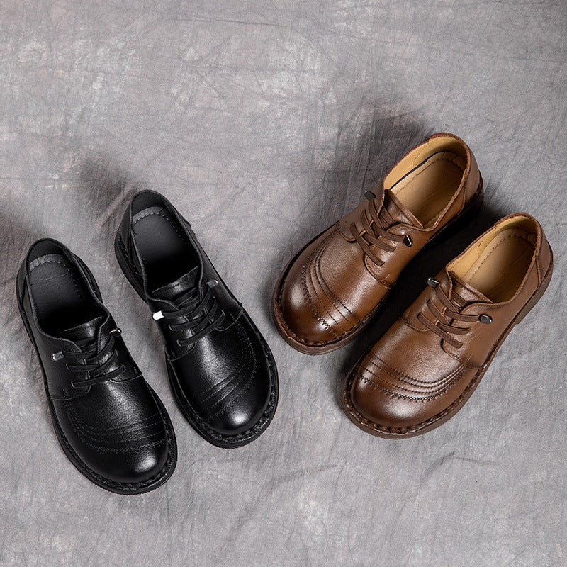 Women's Surface Retro Handmade Mom Autumn Deep Women's Shoes