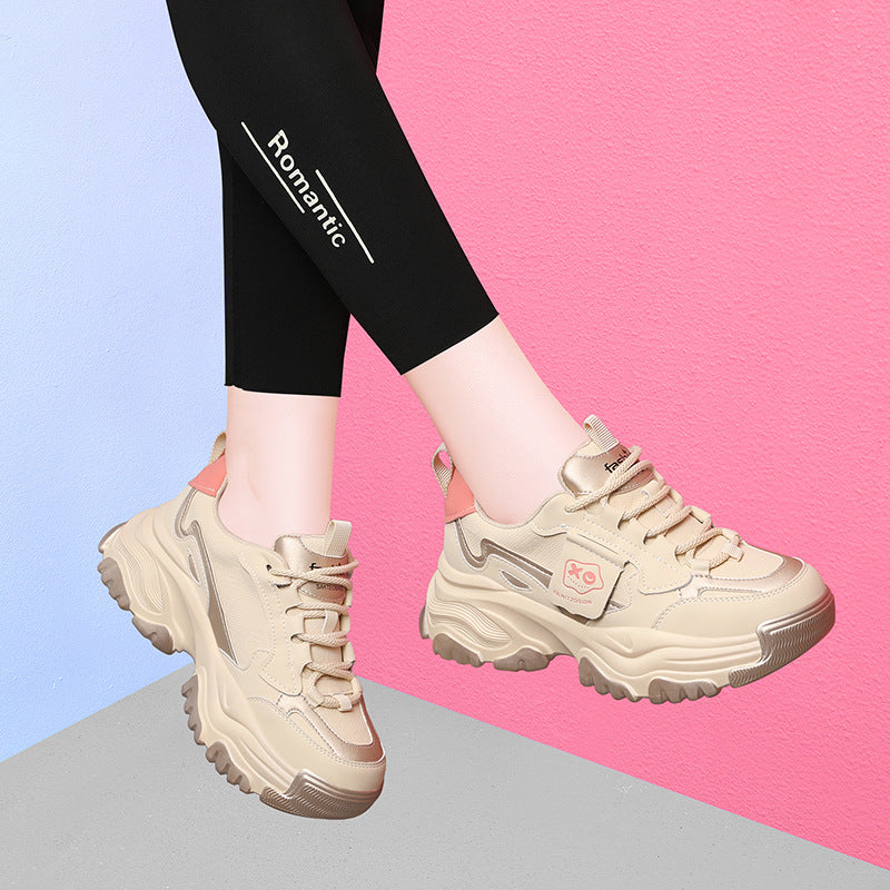 Women's Genuine Sports Height Increasing Insole Dad Sneakers