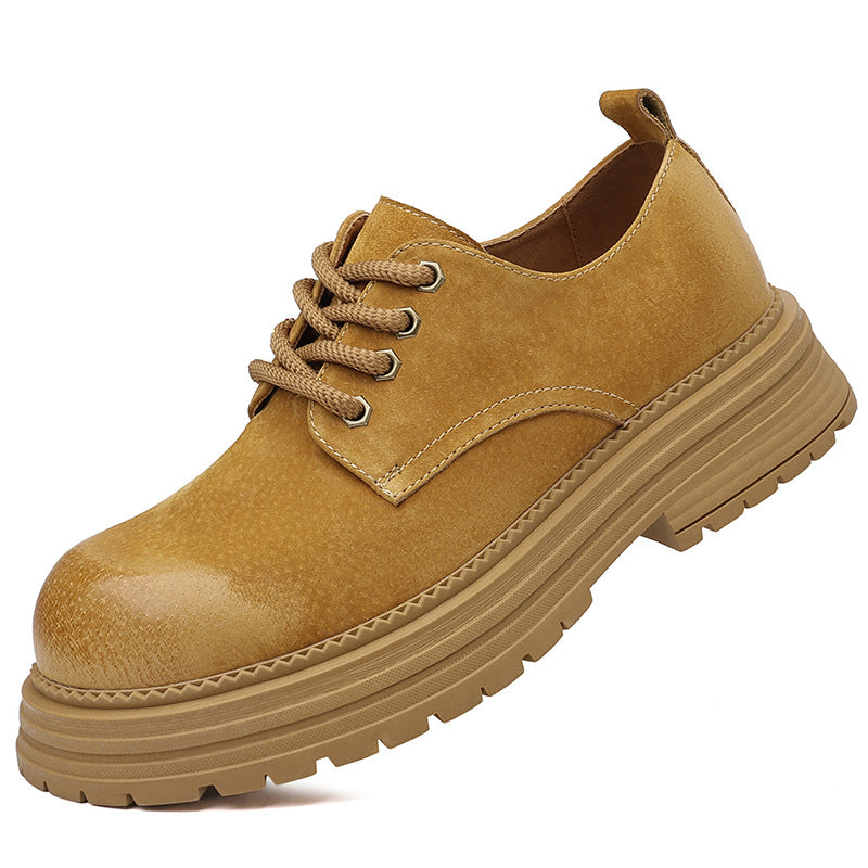 Men's Frosted Big Toe British Style Raise Boots