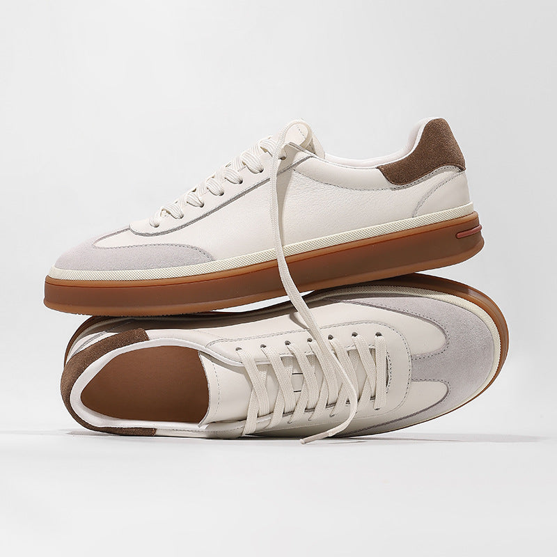 Men's Sports Skate Color Matching German Training Flat Pumps Men's Shoes